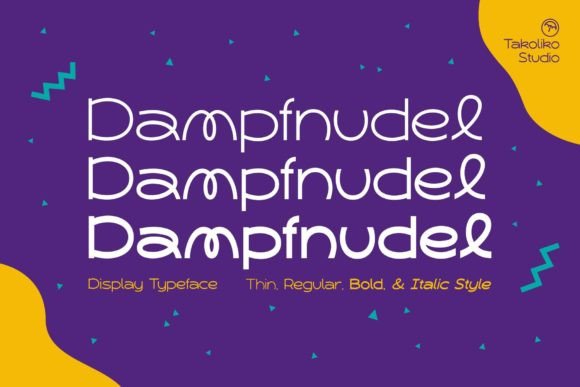 Dampfnudel: A Font That Balances Whimsy and Sophistication