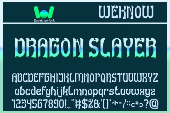 Dragon Slayer: A Font That Commands Attention