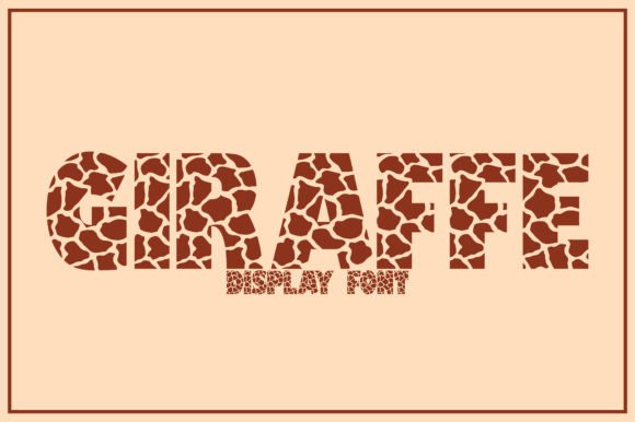 Giraffe Font: A Playful Display Typeface for Creative Projects