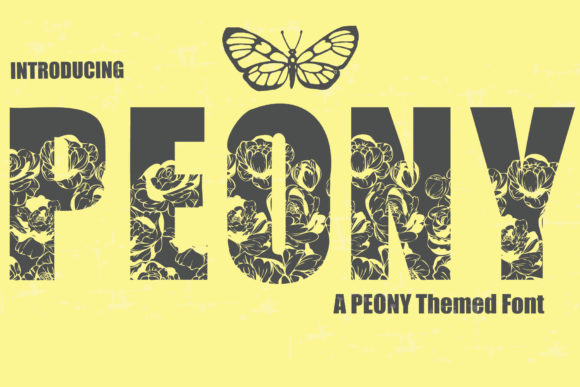 Peony: The Bold Display Font That Commands Attention