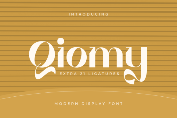 Qiomy: A Modern Font for Bold, Stylish Design Projects