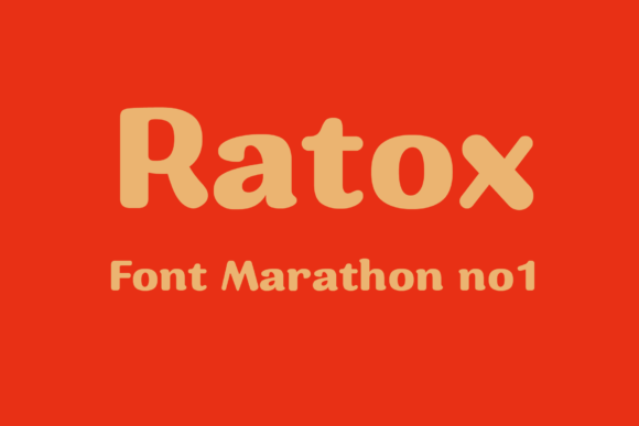 Ratox: The Bold Display Font with Retro Soul