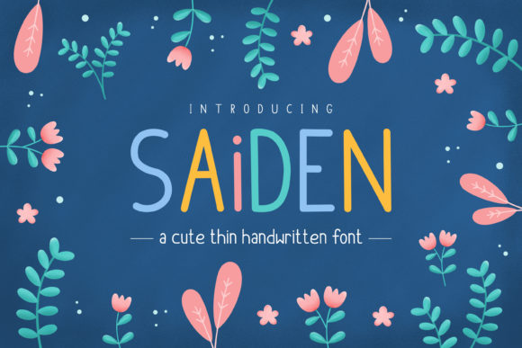 Saiden: The Whimsical Typeface That Brings Joy to Every Design