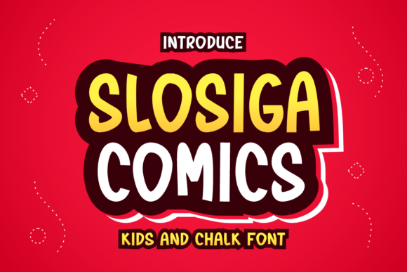 Slosiga Comics: A Display Font That Brings Playful Energy