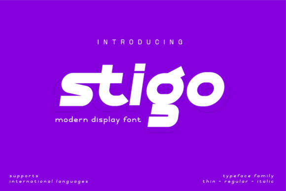 Stigo: The Display Font for Bold, Futuristic Designs