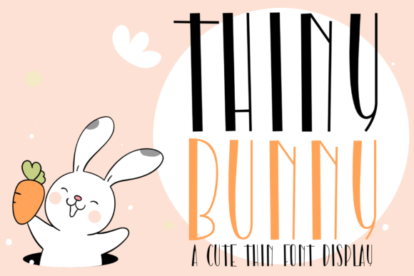 Thiny Bunny: A Charming Typeface for Whimsical Branding